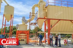 石膏粉用什么磨粉設(shè)備？石膏生產(chǎn)線工藝流程，